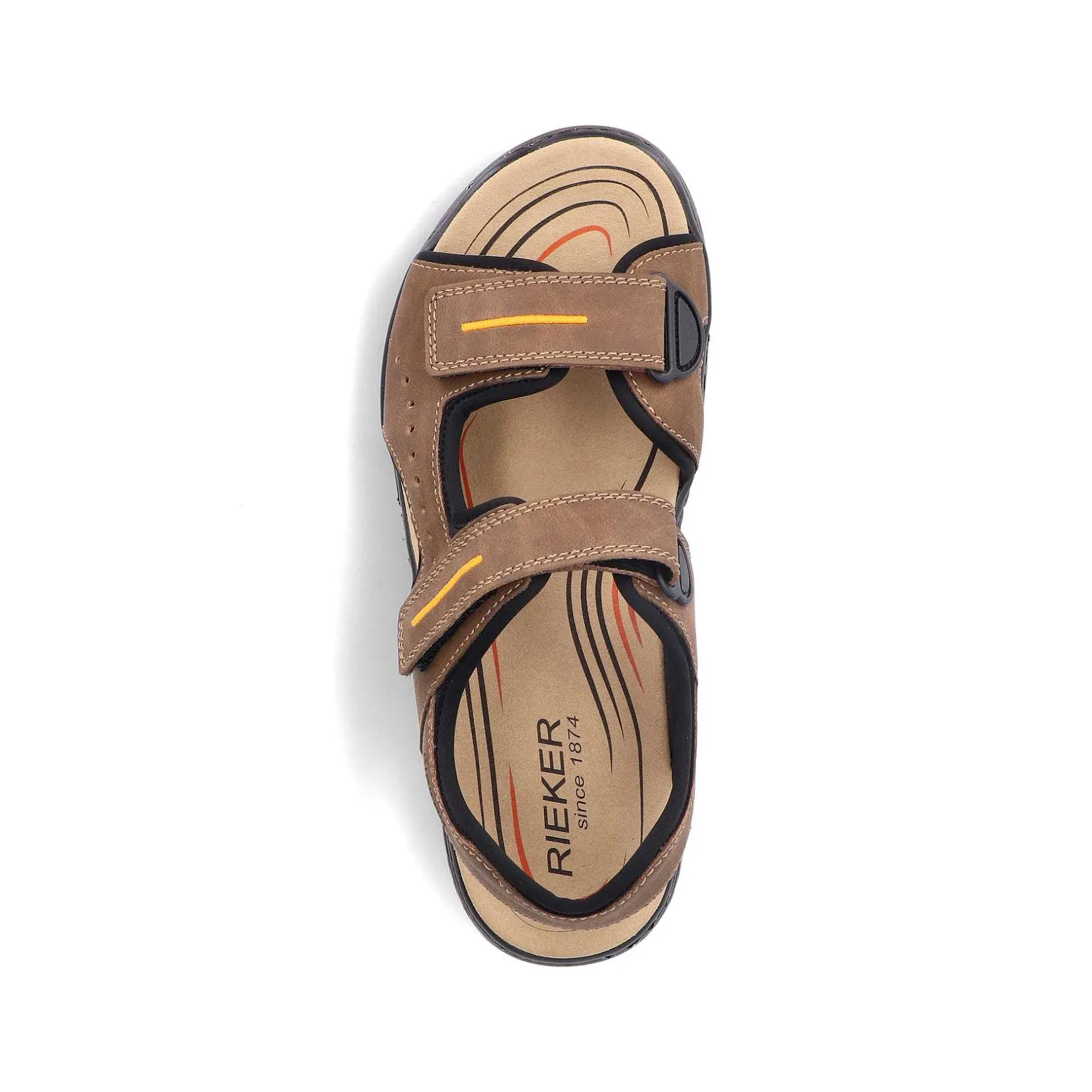 Rieker Sandals-Men'S Trekking Sandals Coffee Brown