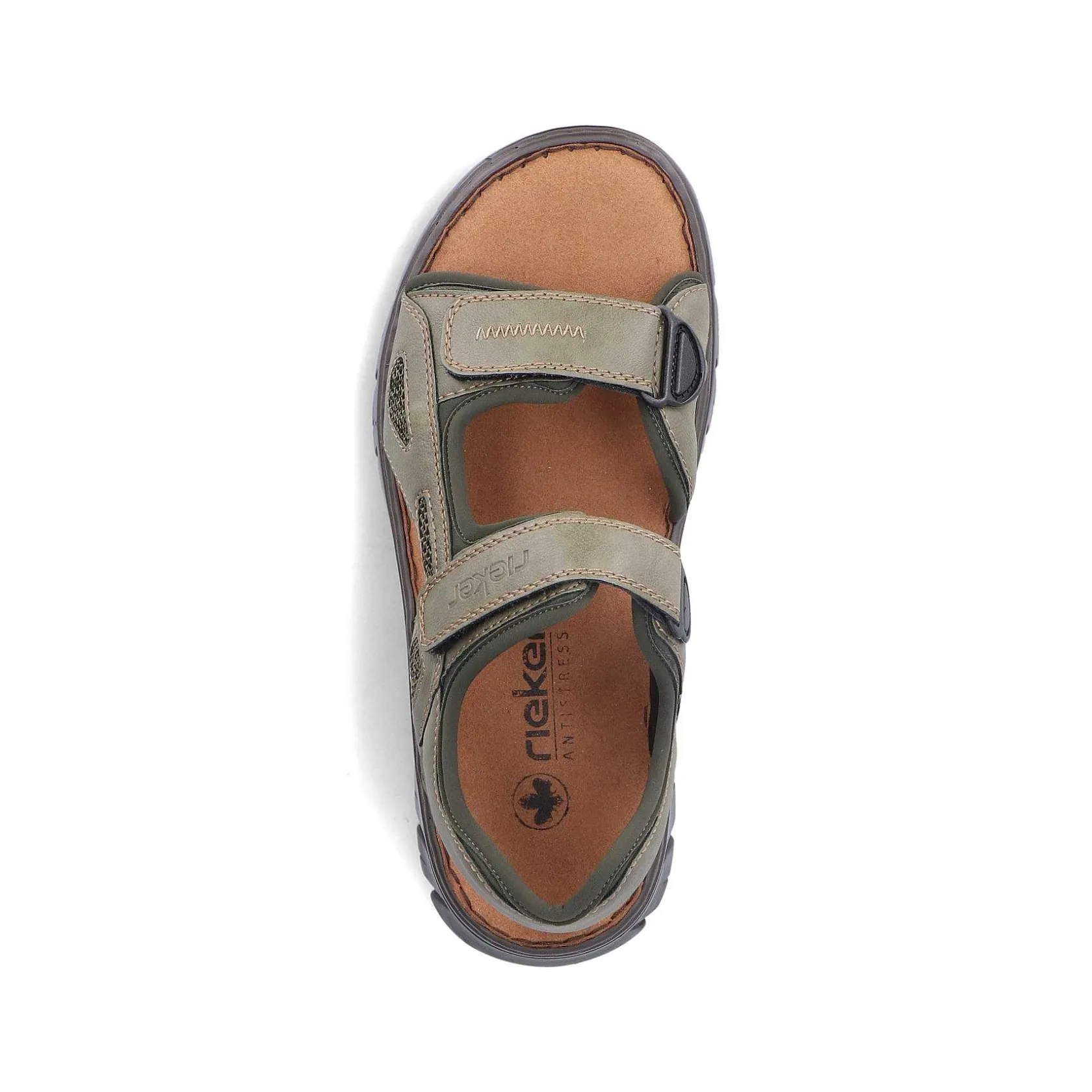 Rieker Summer Shoes-Men'S Trekking Sandals Green Gray
