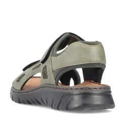Rieker Summer Shoes-Men'S Trekking Sandals Green Gray