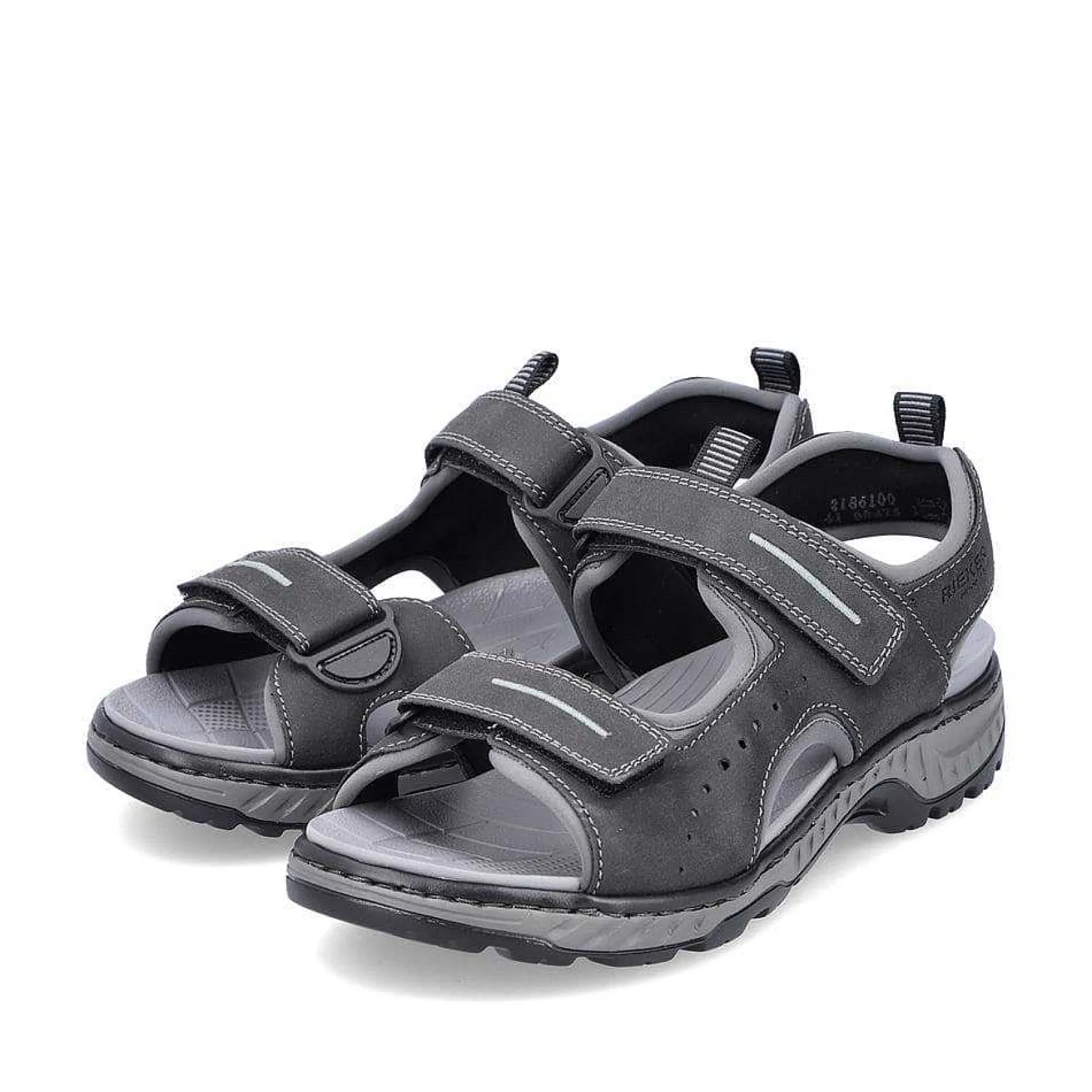 Rieker Sandals-Men'S Trekking Sandals Moon Grey