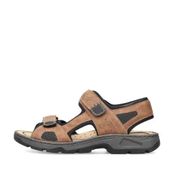 Rieker Sandals-Men'S Trekking Sandals Nut Brown