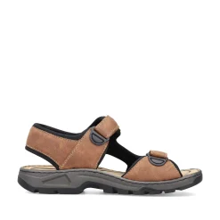 Rieker Sandals-Men'S Trekking Sandals Nut Brown