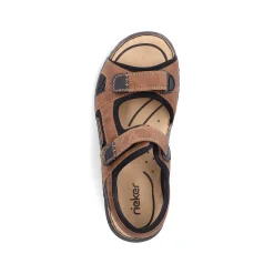 Rieker Sandals-Men'S Trekking Sandals Nut Brown
