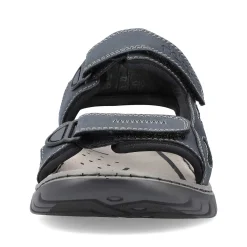 Rieker Summer Shoes-Men'S Trekking Sandals Blue Gray