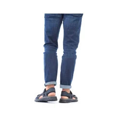 Rieker Summer Shoes-Men'S Trekking Sandals Blue Gray