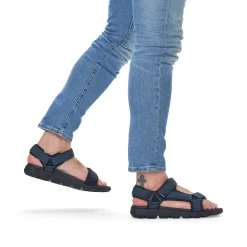 Rieker Sandals-Men'S Trekking Sandals Dark Blue