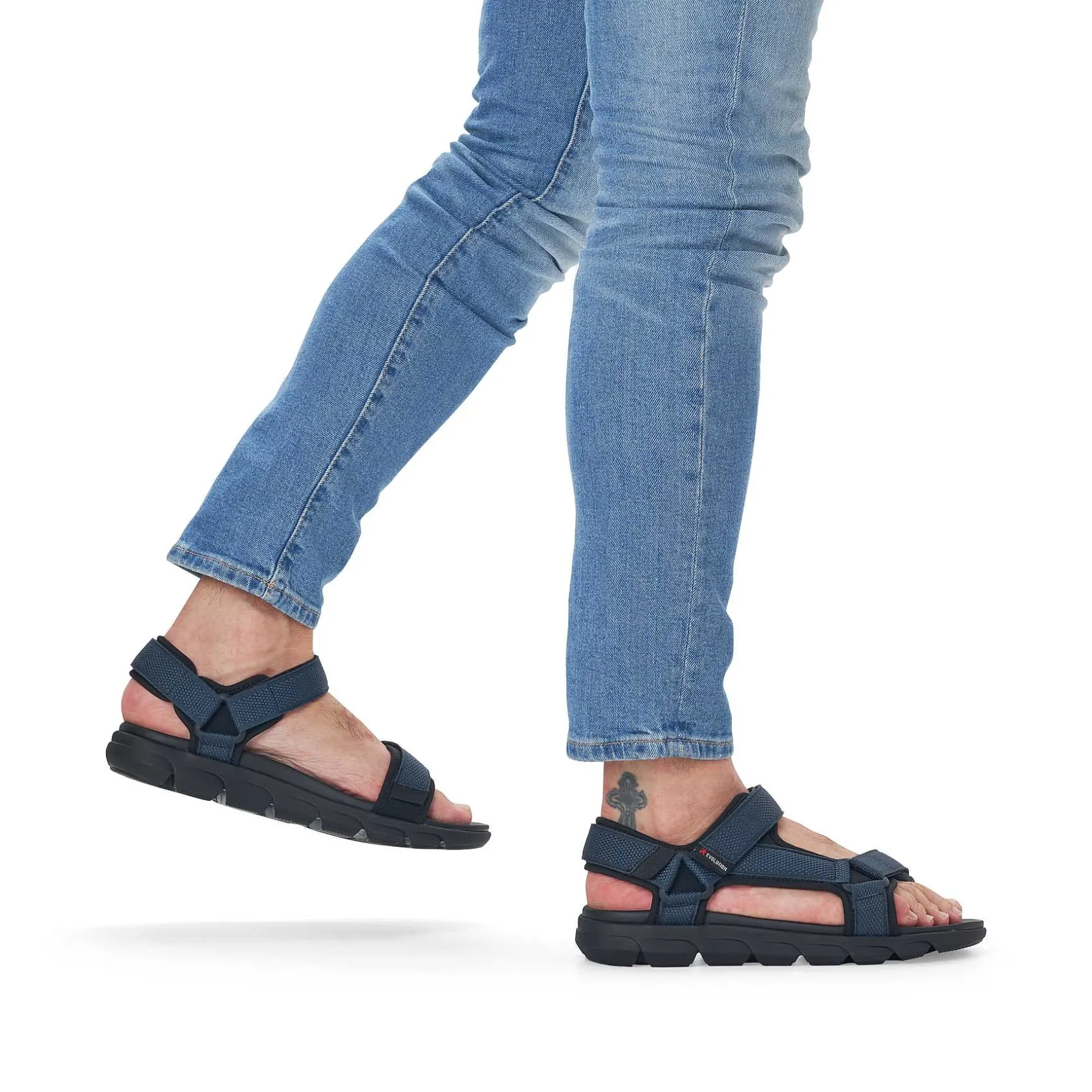 Rieker Sandals-Men'S Trekking Sandals Dark Blue