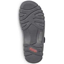 Rieker Sandals-Men'S Trekking Sandals Graphite Black