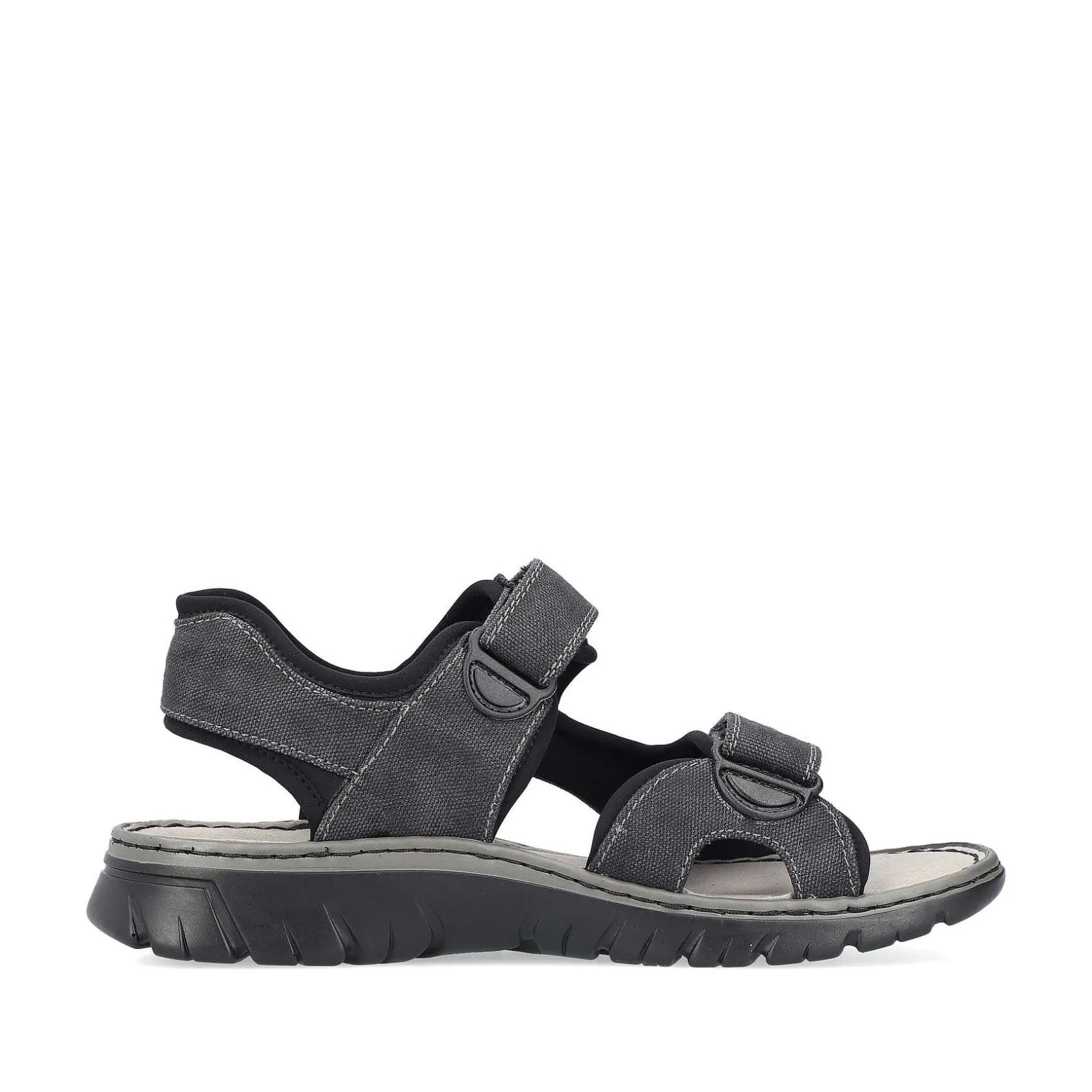 Rieker Summer Shoes-Men'S Trekking Sandals Stone Gray
