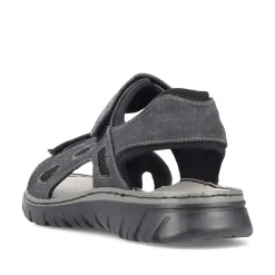 Rieker Summer Shoes-Men'S Trekking Sandals Stone Gray