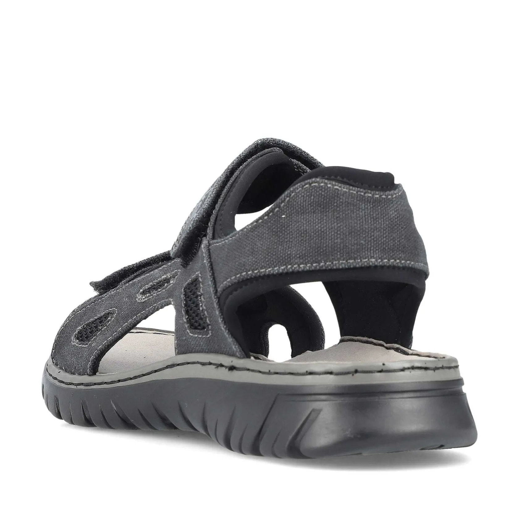 Rieker Summer Shoes-Men'S Trekking Sandals Stone Gray