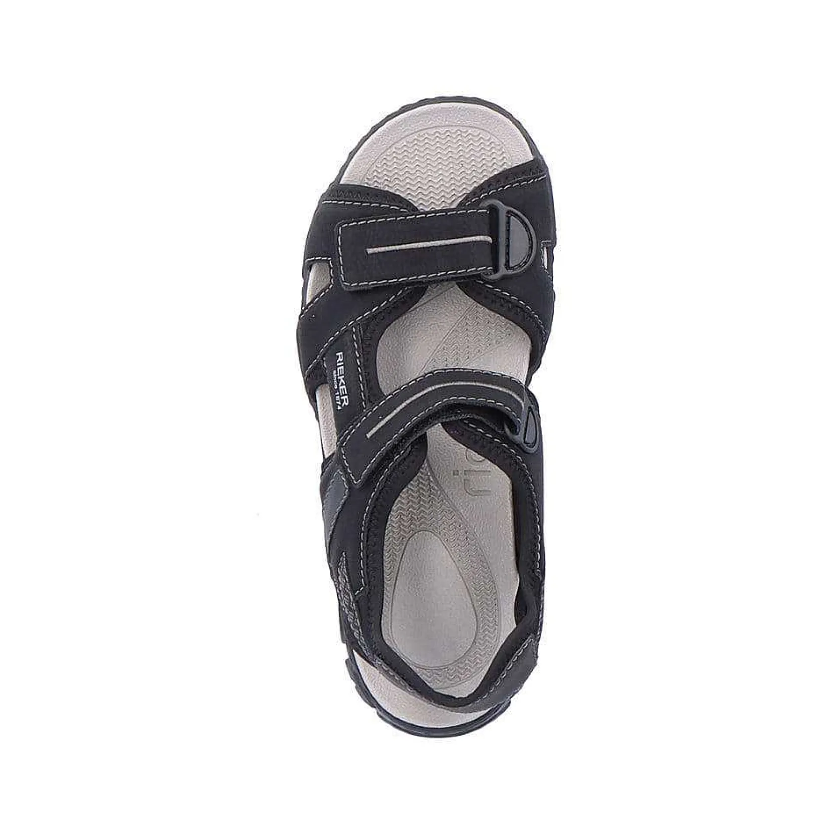 Rieker Sandals-Men'S Trekking Sandals Jet Black