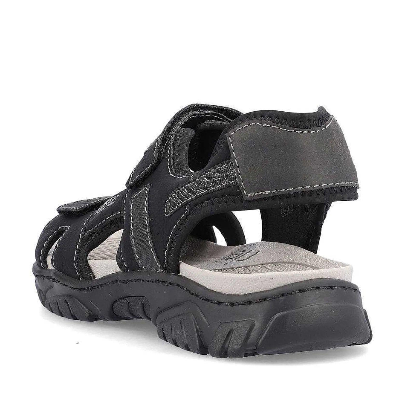 Rieker Sandals-Men'S Trekking Sandals Jet Black