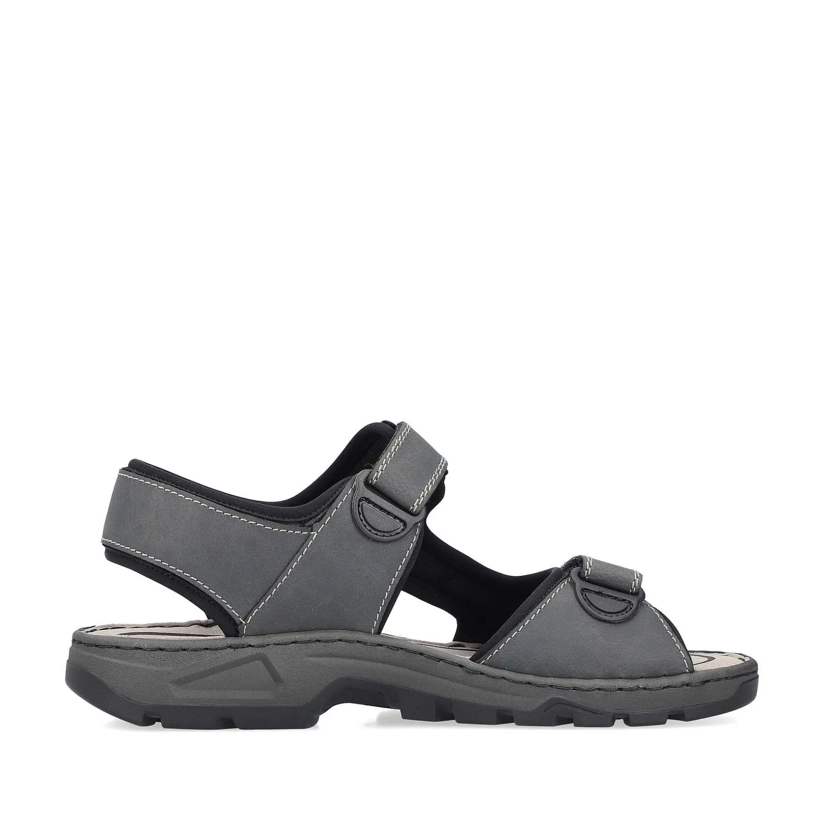 Rieker Sandals-Men'S Trekking Sandals Dark Gray
