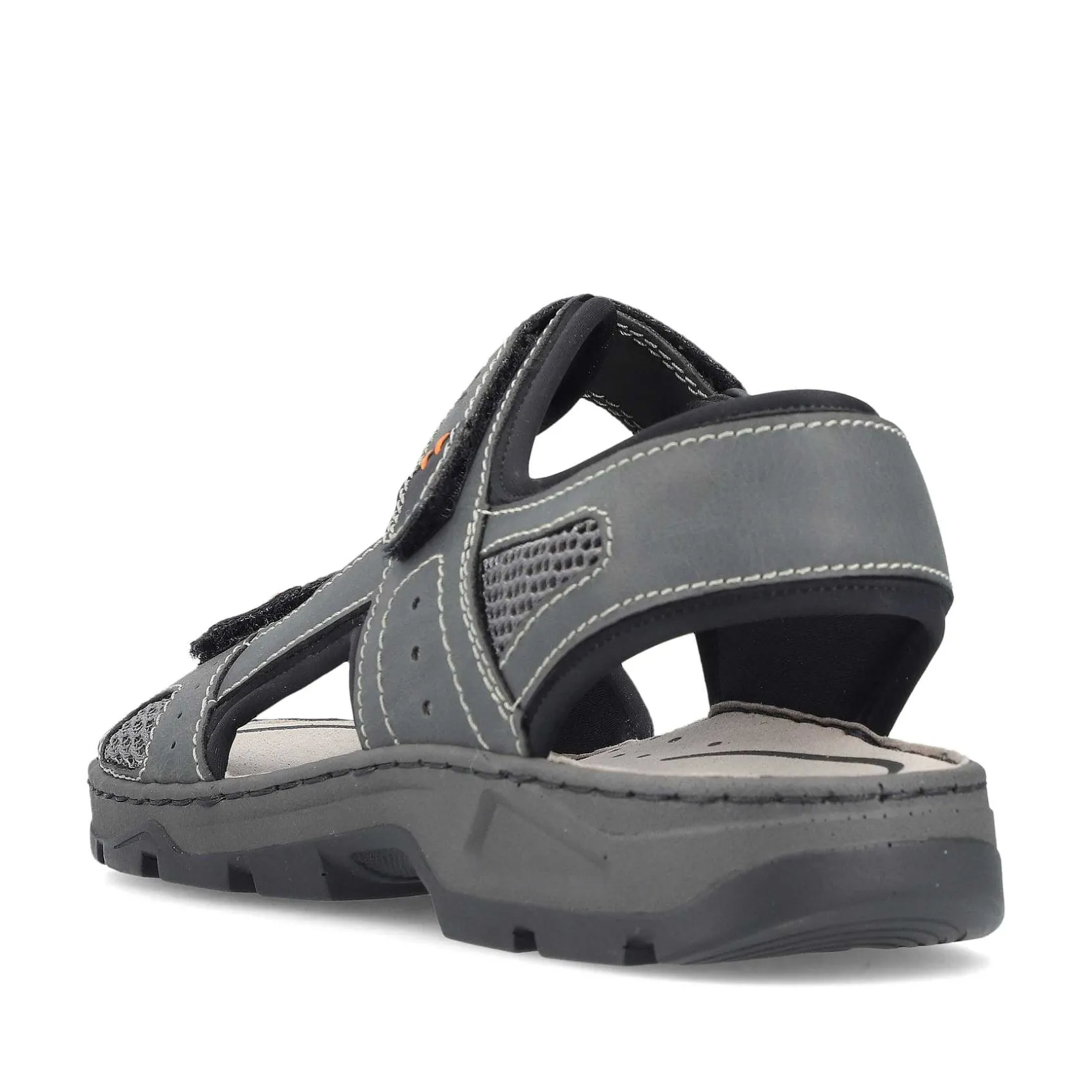 Rieker Sandals-Men'S Trekking Sandals Dark Gray