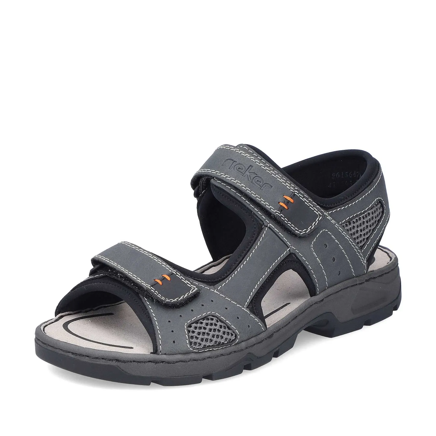Rieker Sandals-Men'S Trekking Sandals Dark Gray