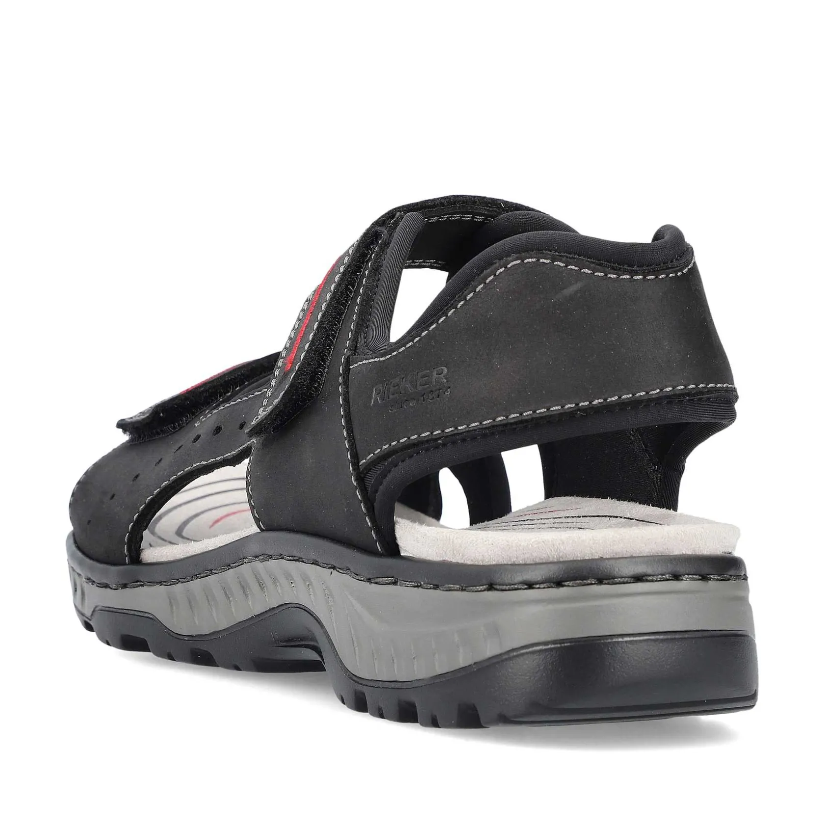 Rieker Sandals-Men'S Trekking Sandals Asphalt Black
