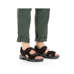 Rieker Sandals-Men'S Trekking Sandals Asphalt Black