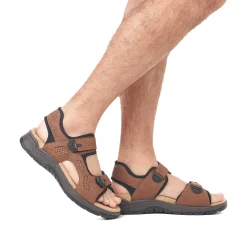 Rieker Sandals-Men'S Trekking Sandals Wood Brown