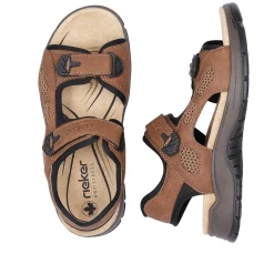 Rieker Sandals-Men'S Trekking Sandals Wood Brown