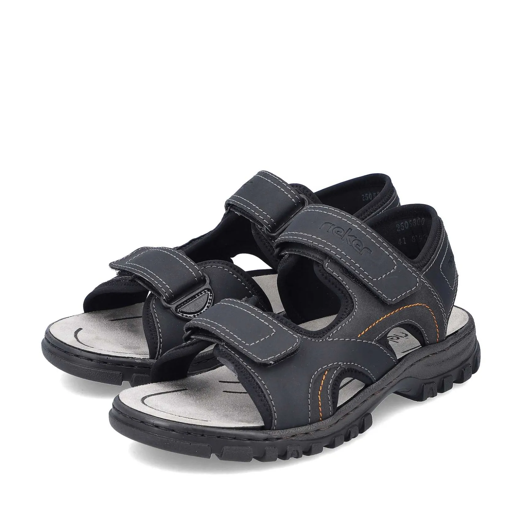 Rieker Sandals-Men'S Trekking Sandals Midnight Black