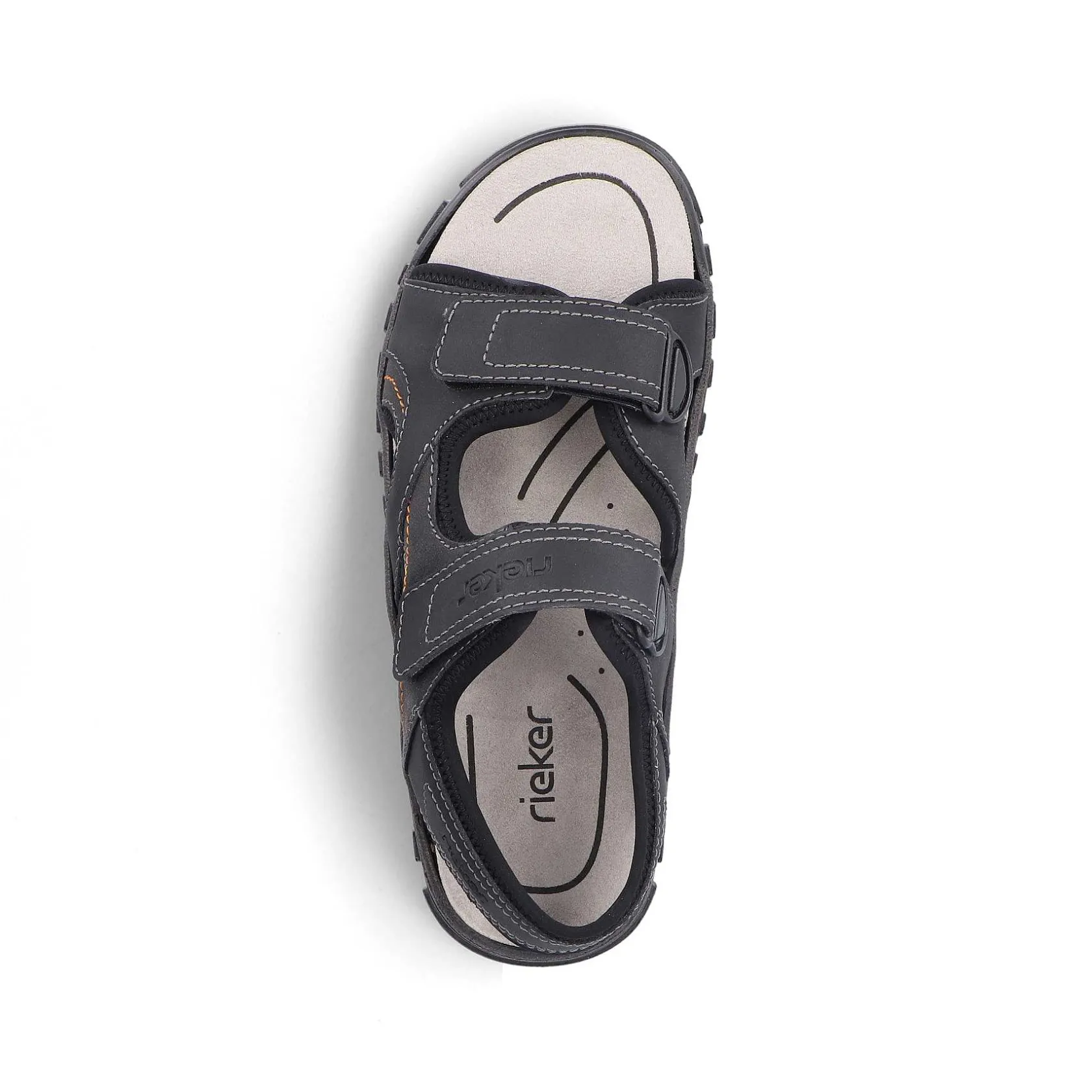 Rieker Sandals-Men'S Trekking Sandals Midnight Black