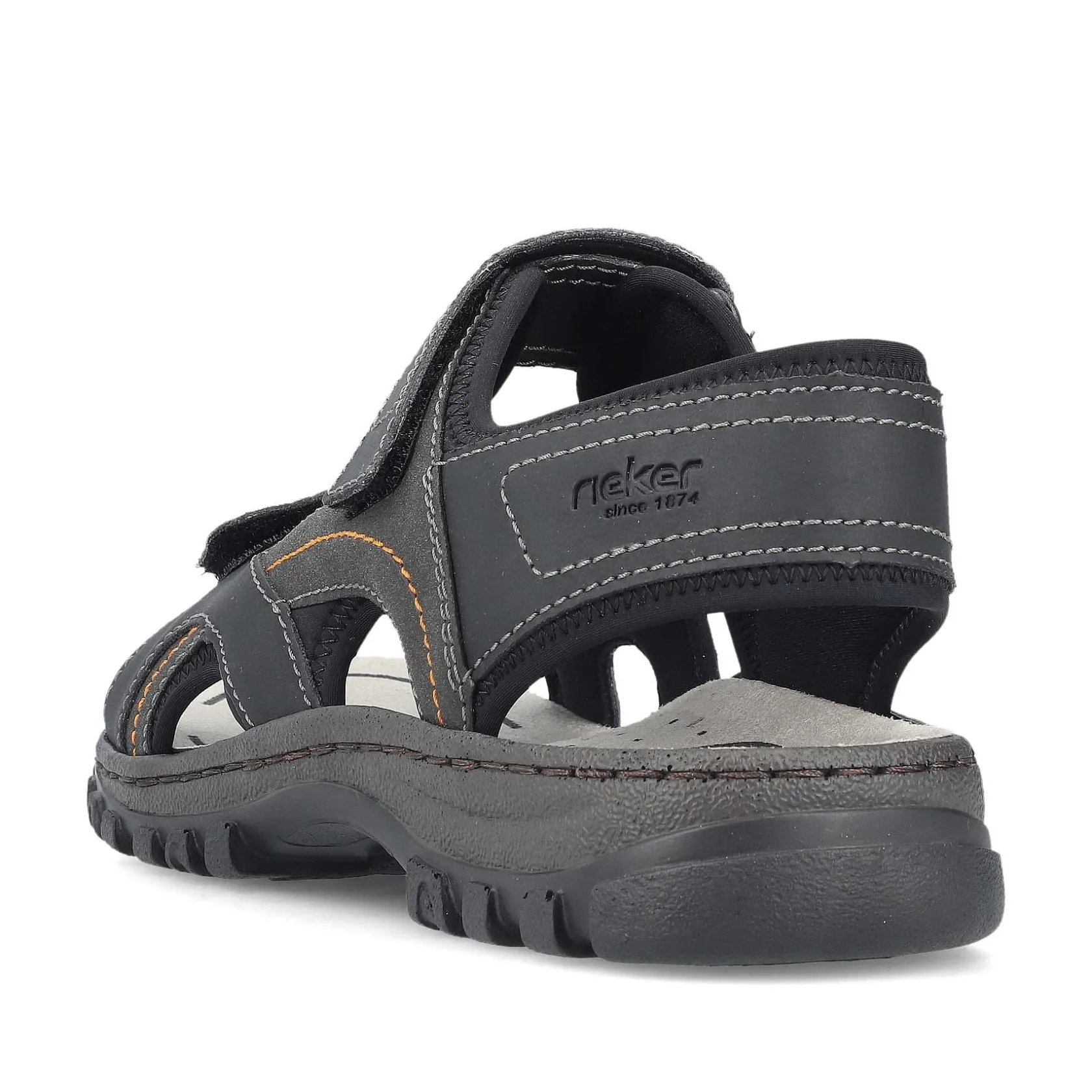Rieker Sandals-Men'S Trekking Sandals Midnight Black