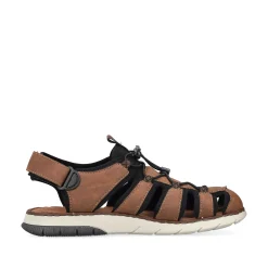Rieker Sandals-Men'S Trekking Sandals Nut Brown