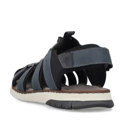 Rieker Summer Shoes-Men'S Trekking Sandals Steel Blue