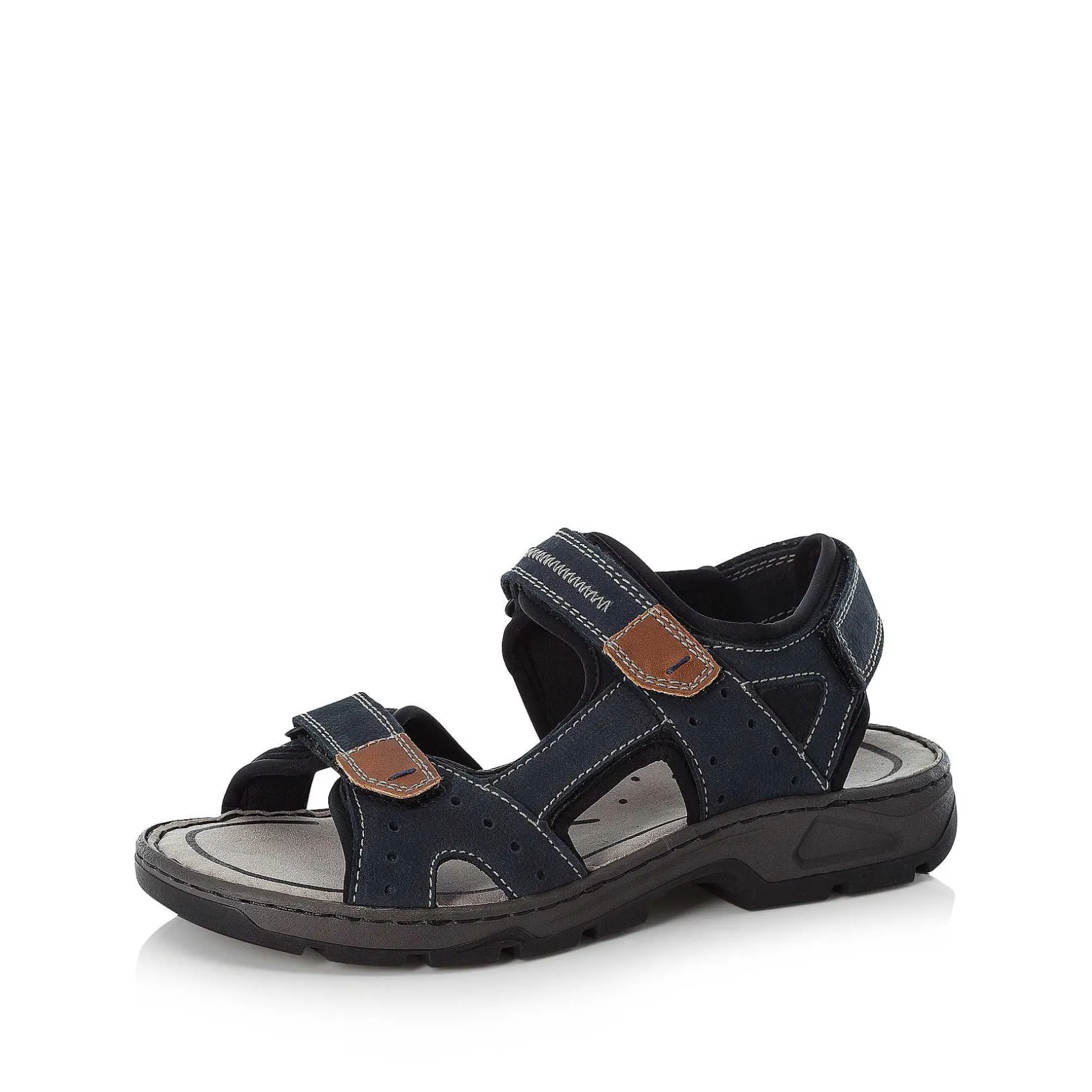 Rieker Summer Shoes-Men'S Trekking Sandals Sea Blue