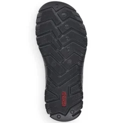 Rieker Summer Shoes-Men'S Trekking Sandals Rock Grey