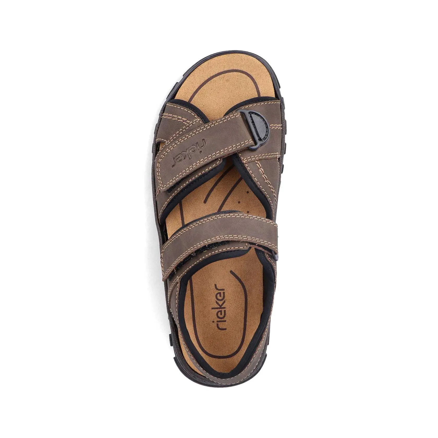 Rieker Sandals-Men'S Trekking Sandals Espresso Brown