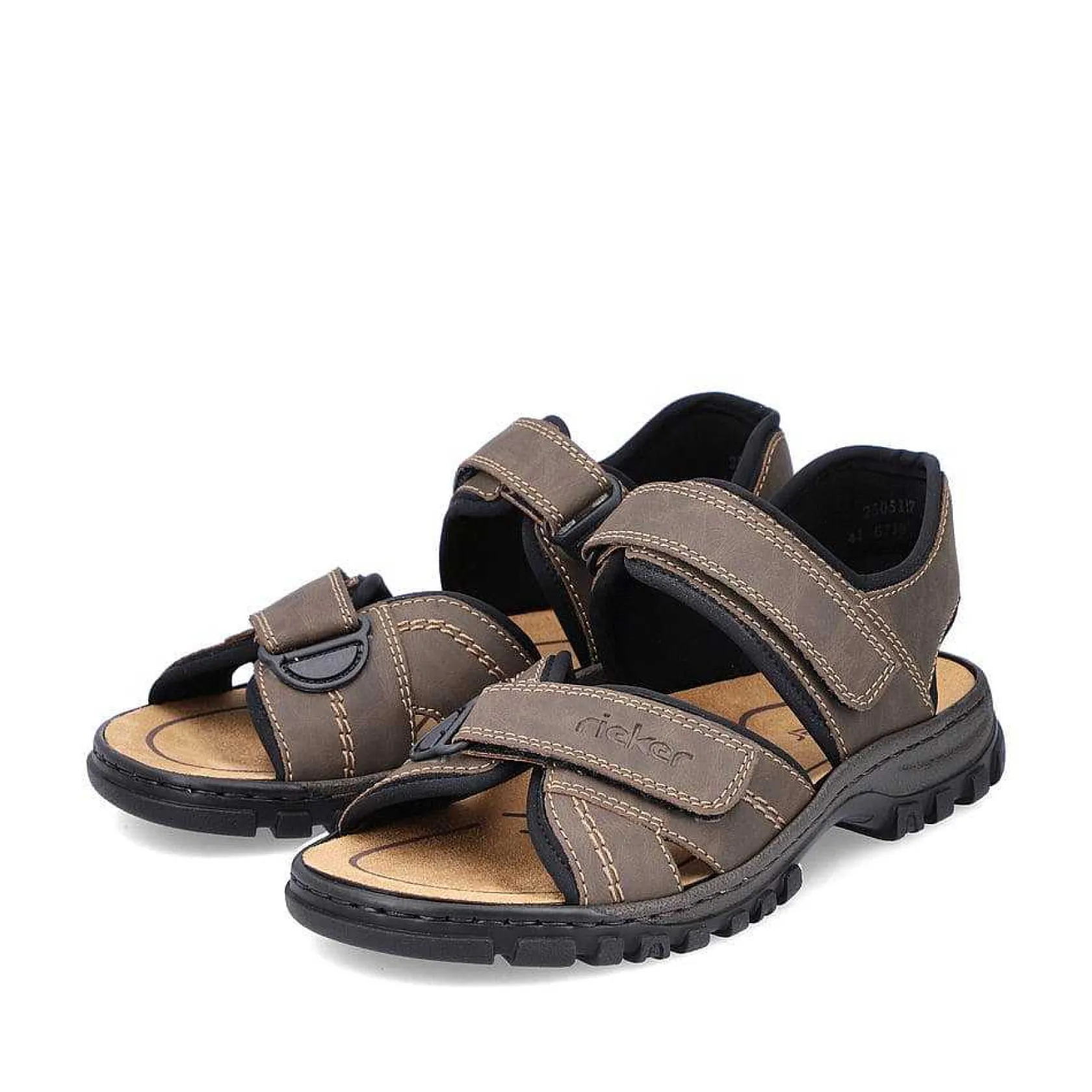 Rieker Sandals-Men'S Trekking Sandals Espresso Brown
