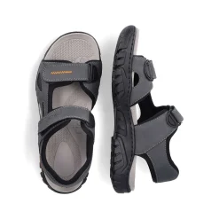 Rieker Sandals-Men'S Trekking Sandals Steel Gray