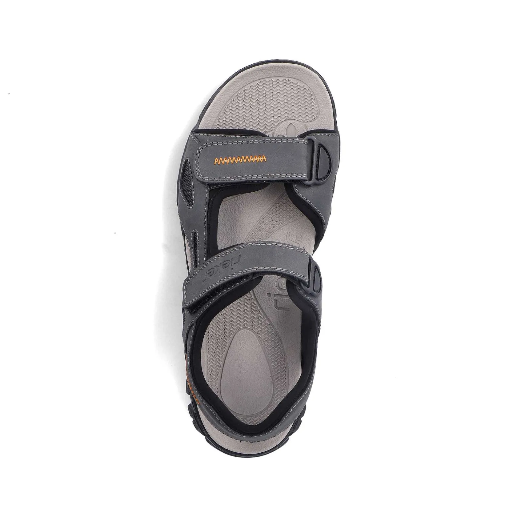 Rieker Sandals-Men'S Trekking Sandals Steel Gray