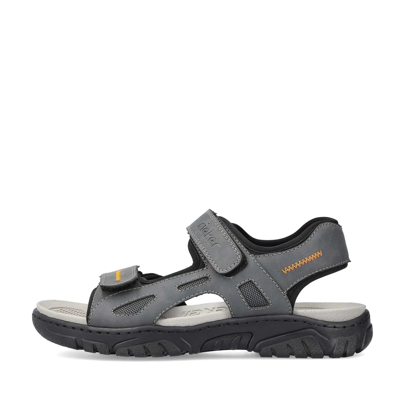 Rieker Sandals-Men'S Trekking Sandals Steel Gray