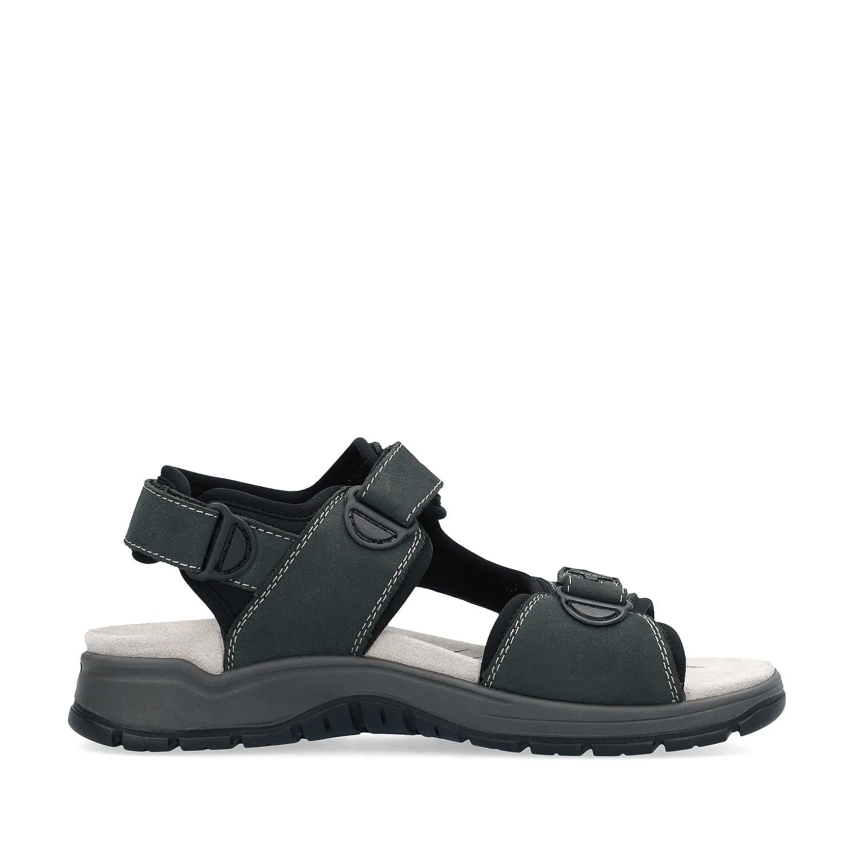 Rieker Sandals-Men'S Trekking Sandals Blue Gray
