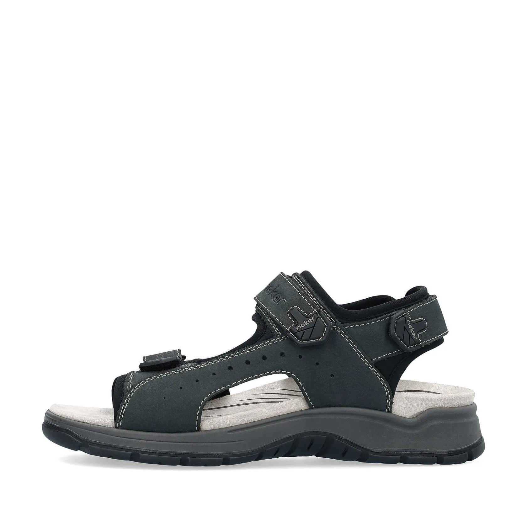 Rieker Sandals-Men'S Trekking Sandals Blue Gray