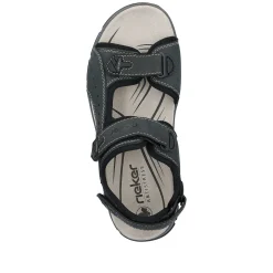 Rieker Sandals-Men'S Trekking Sandals Blue Gray
