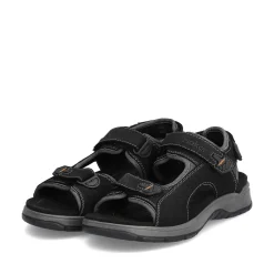 Rieker Summer Shoes-Men'S Trekking Sandals Night Black