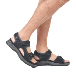 Rieker Summer Shoes-Men'S Trekking Sandals Night Black