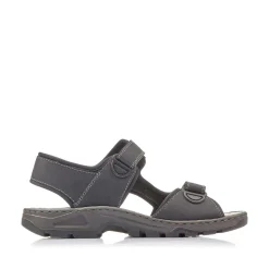 Rieker Sandals-Men'S Trekking Sandals Graphite Black