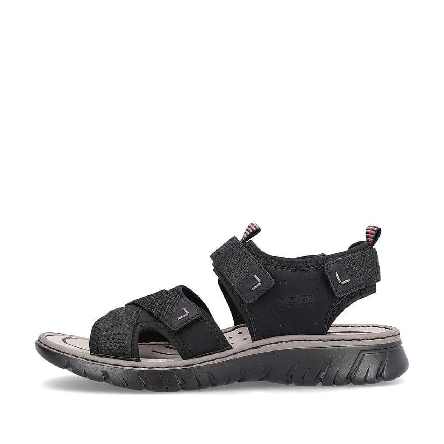 Rieker Sandals-Men'S Trekking Sandals Jet Black