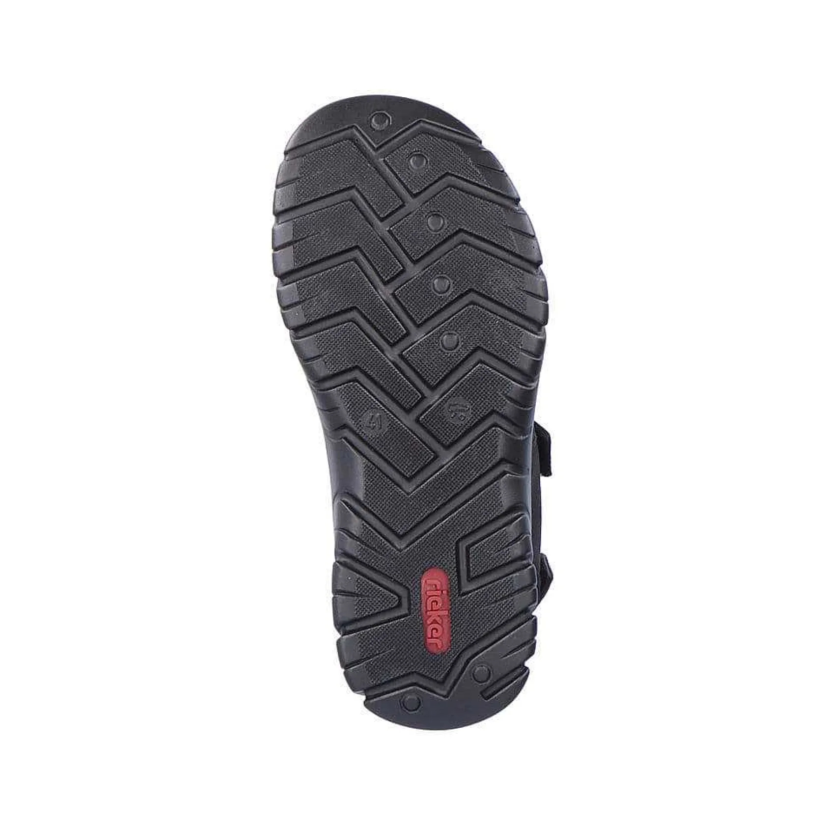 Rieker Sandals-Men'S Trekking Sandals Jet Black