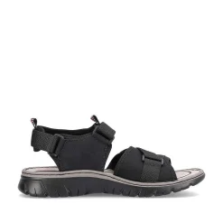 Rieker Sandals-Men'S Trekking Sandals Jet Black