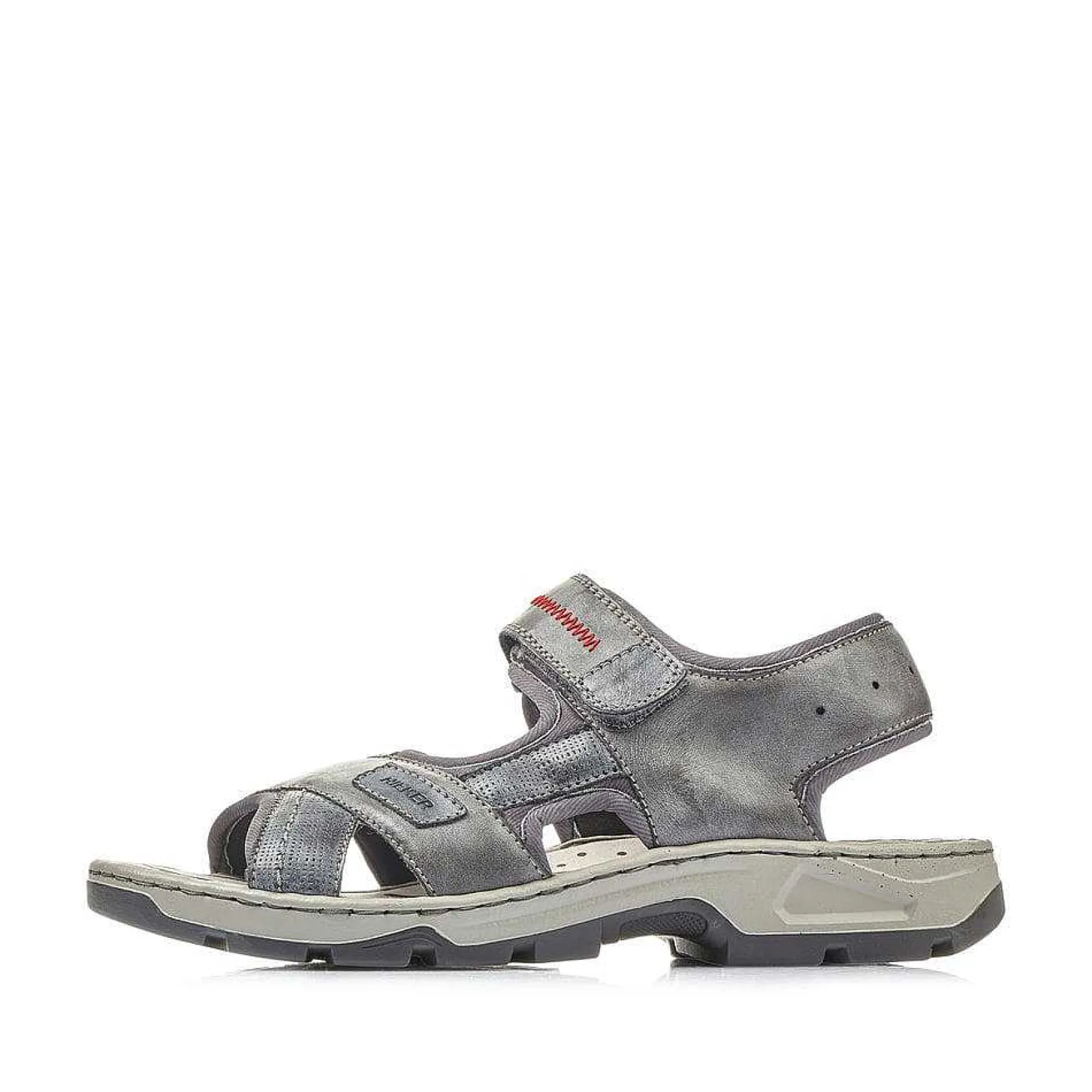 Rieker Sandals-Men'S Trekking Sandals Asphalt Gray