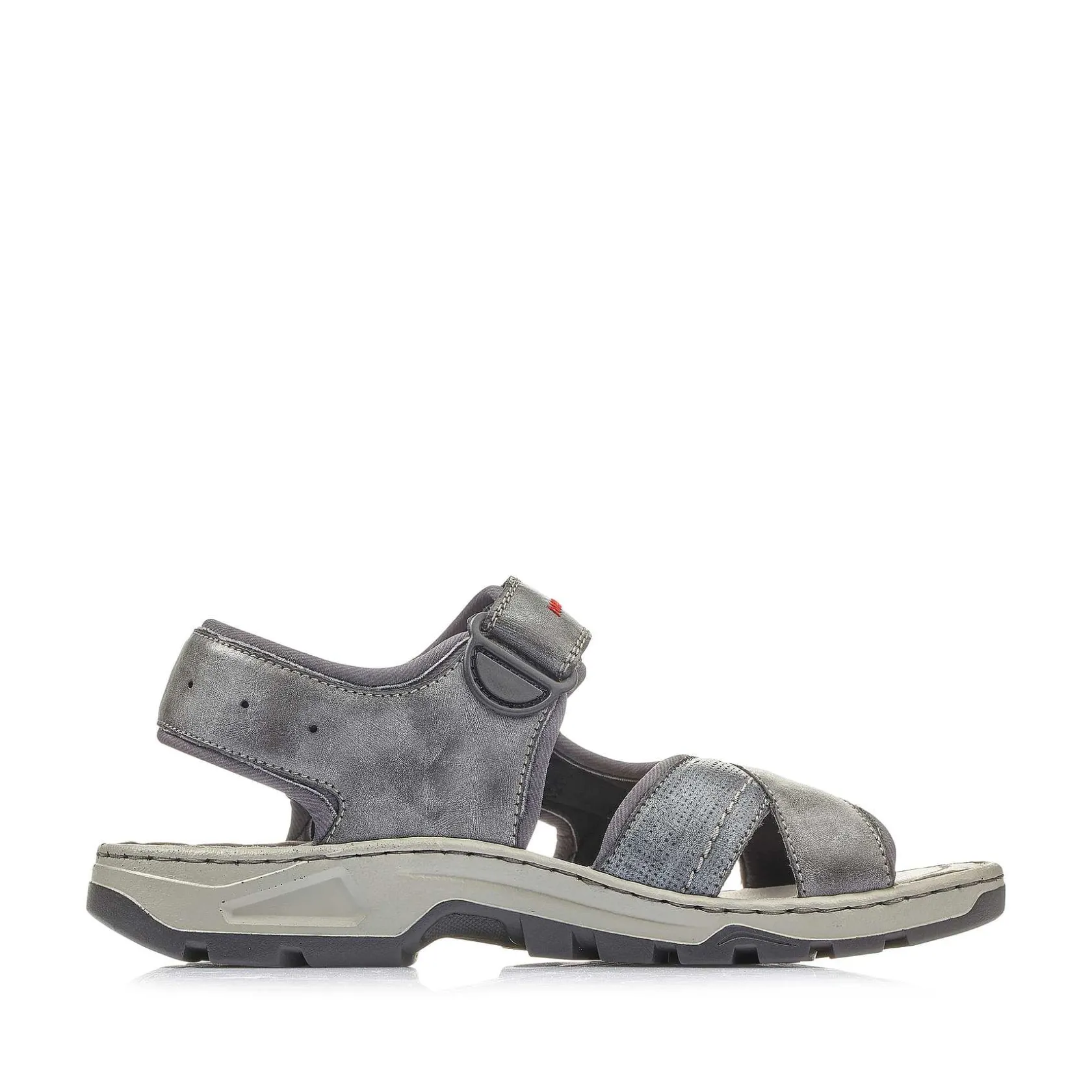 Rieker Sandals-Men'S Trekking Sandals Asphalt Gray