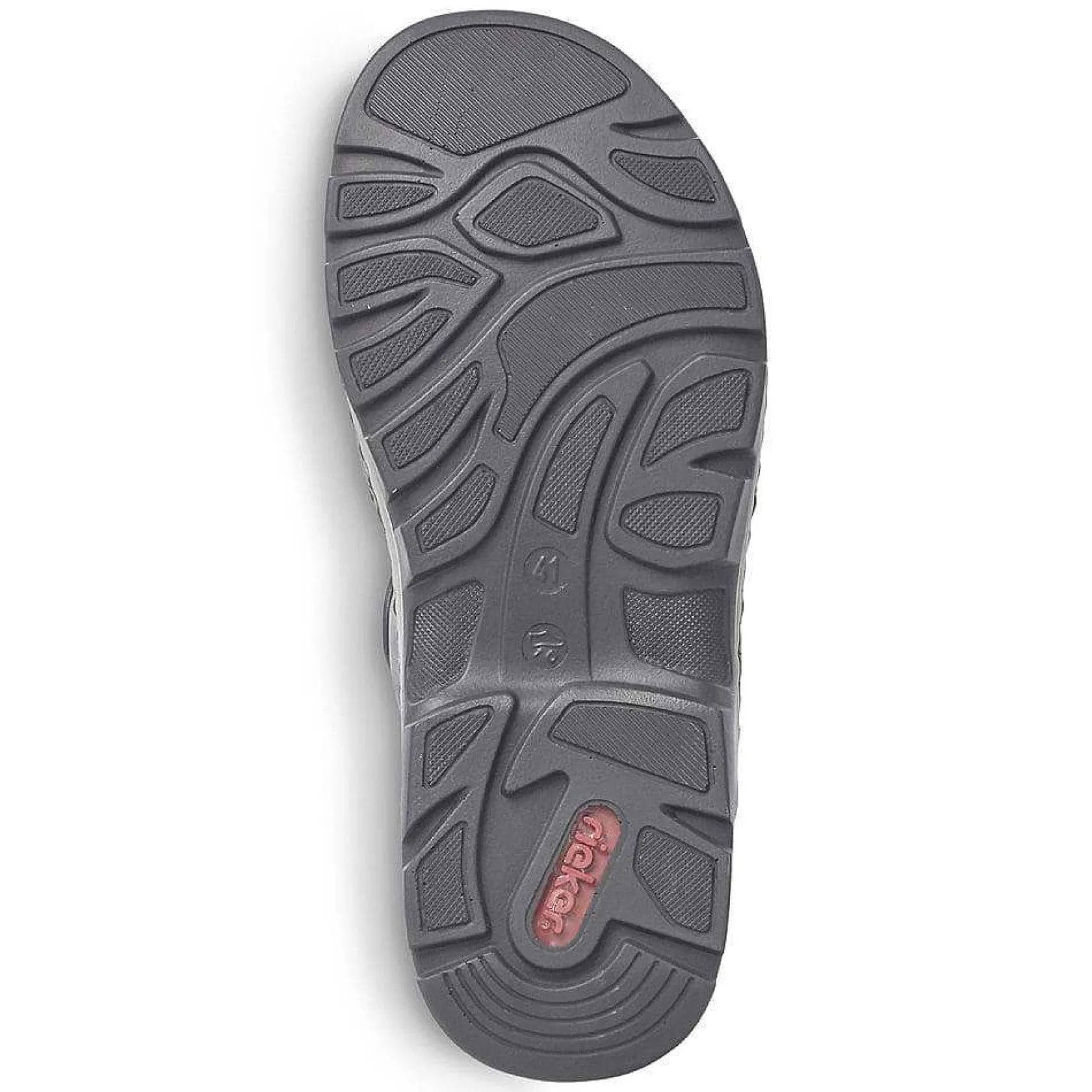 Rieker Sandals-Men'S Trekking Sandals Asphalt Gray