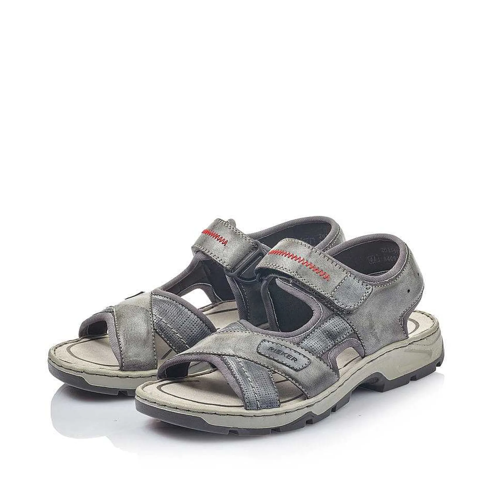 Rieker Sandals-Men'S Trekking Sandals Asphalt Gray