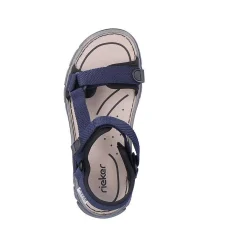 Rieker Sandals-Men'S Trekking Sandals Navy Blue